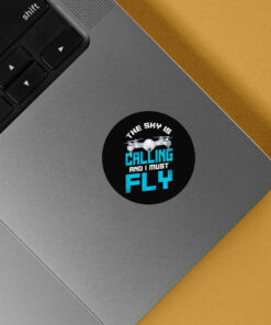 Drones Pilot The Sky Is On Men's Stickers