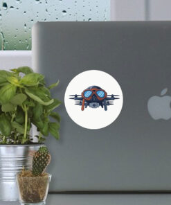 Drones Wearing Aviator Pilot Goggles on Stickers