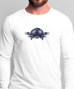 Drones Wearing Aviator Pilot Goggles on T-Shirts