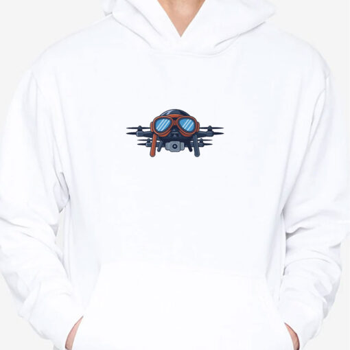 Drones Wearing Aviator Pilot Goggles on T-Shirts