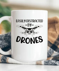 Easily Distracted by Drones Mug Coffee