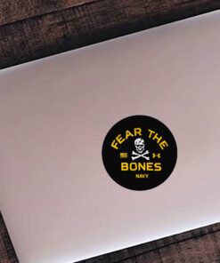 Fear The Bones Navy Stickers