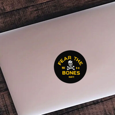 Fear The Bones Navy Stickers