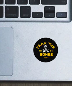 Fear The Bones Navy Stickers