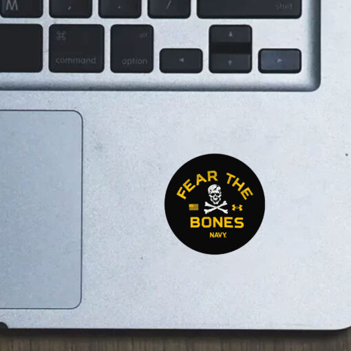 Fear The Bones Navy Stickers