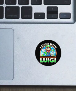 Free Luigi I stand with Luigi Stickers