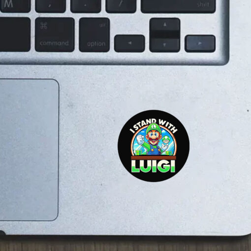 Free Luigi I stand with Luigi Stickers