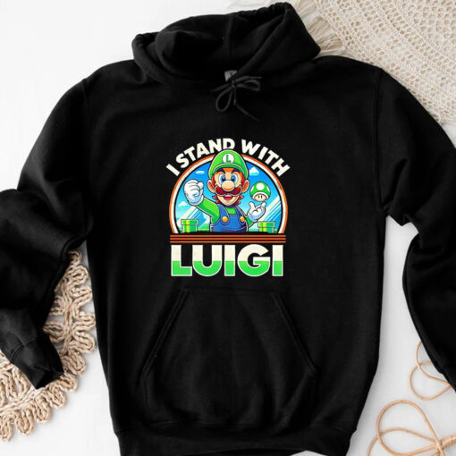 Free Luigi I stand with Luigi T-shirts