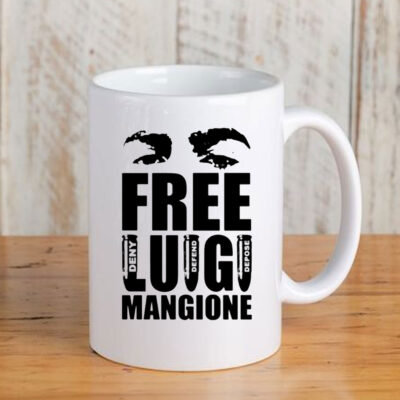 Free Luigi Mangione Deny Defend Depose ‬Mug Coffee