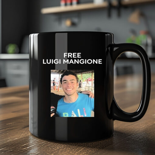 Free Luigi Mangione Face Mug2