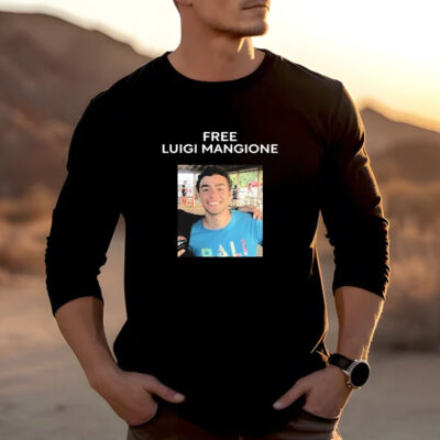 Free Luigi Mangione Face T-shirt2