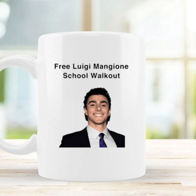 Free Luigi Mangione School Walkout Mug 2024 Coffee