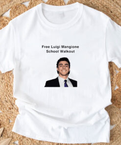 Free Luigi Mangione School Walkout T-Shirts 2024