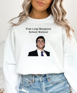 Free Luigi Mangione School Walkout T-shirt1