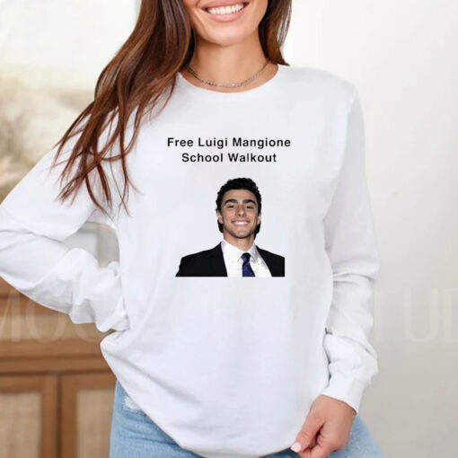 Free Luigi Mangione School Walkout T-shirt2