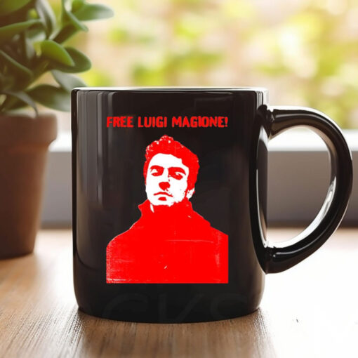 Free Luigi Mangione red Mug Coffee