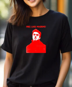 Free Luigi Mangione red T-shirts