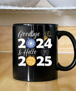 Goodbye 2024 Hello 2025 Mug Coffee