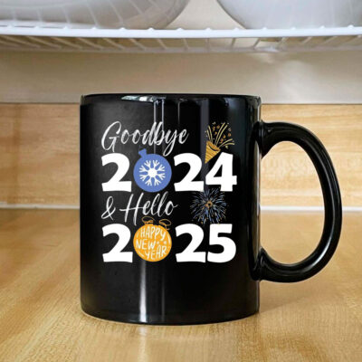 Goodbye 2024 Hello 2025 Mug Coffee