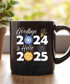 Goodbye 2024 Hello 2025 Mug Coffee