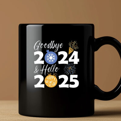 Goodbye 2024 Hello 2025 Mug Coffee