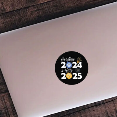 Goodbye 2024 Hello 2025 Stickers