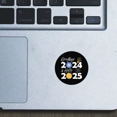 Goodbye 2024 Hello 2025 Stickers