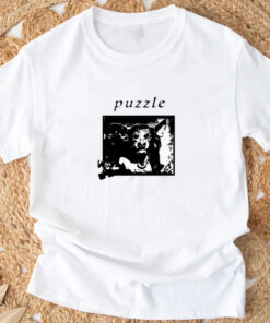 Hello Puzzle Dog Pink T-Shirt 20243