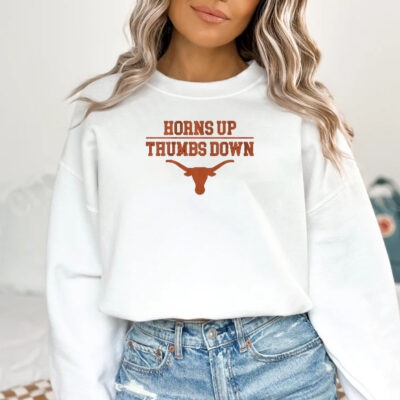 Horns Up Thumbs Down T-Shirt 20241