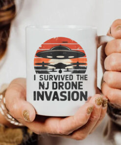 I Survived The NJ Drone Invasion Mug Coffee - New Jersey drone sightings