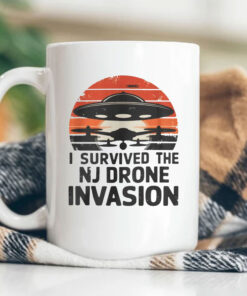 I Survived The NJ Drone Invasion Mug Coffee - New Jersey drone sightings