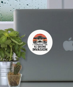 I Survived The NJ Drone Invasion Stickers - New Jersey drone sightings