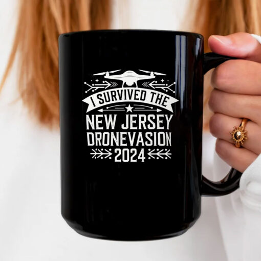 I Survived the New Jersey Drone Invasion 2024 Mug Coffee