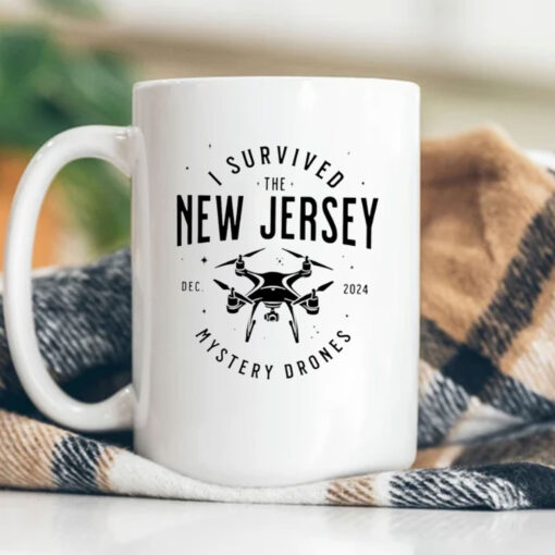 I Survived the New Jersey NJ Mystery Drones Mug Coffee