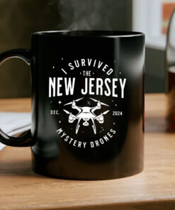 I Survived the New Jersey NJ Mystery Drones UFO UAP Mug Coffee