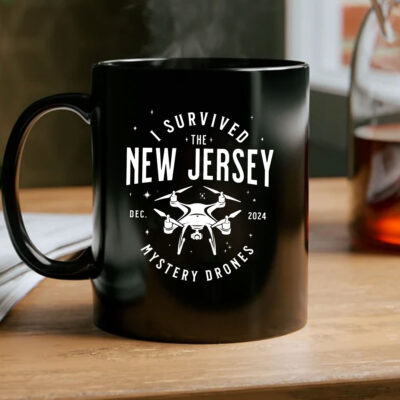 I Survived the New Jersey NJ Mystery Drones UFO UAP Mug Coffee