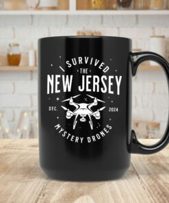 I Survived the New Jersey NJ Mystery Drones UFO UAP Mug Coffee