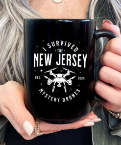 I Survived the New Jersey NJ Mystery Drones UFO UAP Mug Coffee