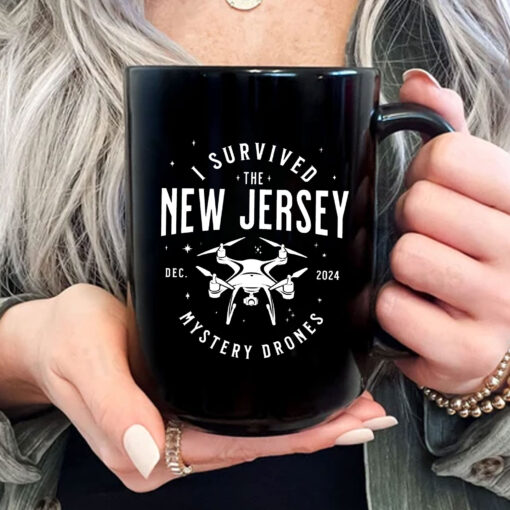 I Survived the New Jersey NJ Mystery Drones UFO UAP Mug Coffee