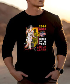 Indiana Fever Caitlin Clark Stadium Essentials Navy 2024 WNBA Rookie of the Year T-Shirt2