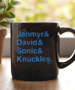 Jahymr Gibbs & David Montgomery Sonic & Knuckles Ampersand Mug1