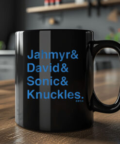 Jahymr Gibbs & David Montgomery Sonic & Knuckles Ampersand Mug2