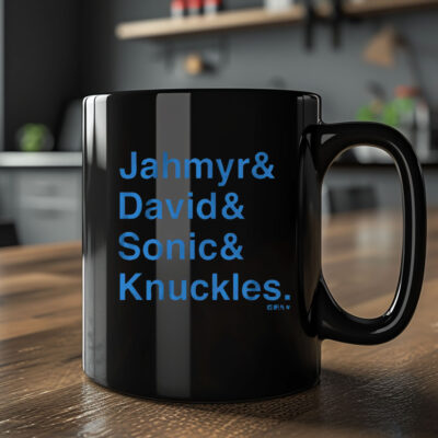 Jahymr Gibbs & David Montgomery Sonic & Knuckles Ampersand Mug2