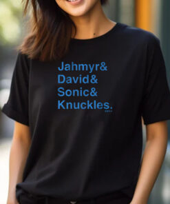 Jahymr Gibbs & David Montgomery Sonic & Knuckles Ampersand T-Shirt