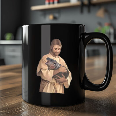 Jesus Moo Deng Mug Coffee
