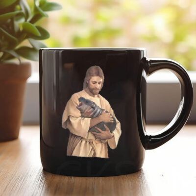 Jesus Moo Deng Mug Coffee
