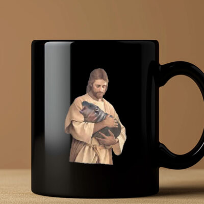 Jesus Moo Deng Mug Coffee
