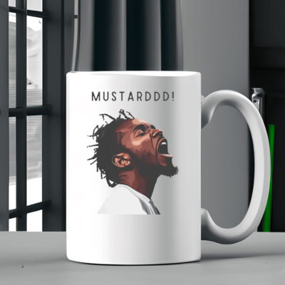 Kendrick Lamar Mustard Mug Coffee , Hip-Hop Graphic 