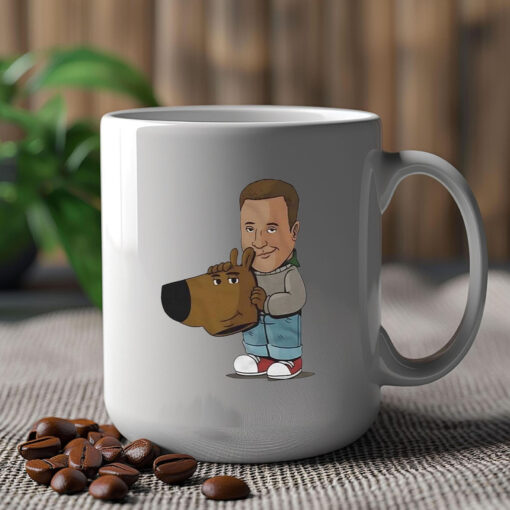 Kevin James Chill Guy Dog Meme Mug 2024