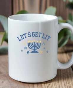 Let's Get Lit Hanukkah Mug Coffee